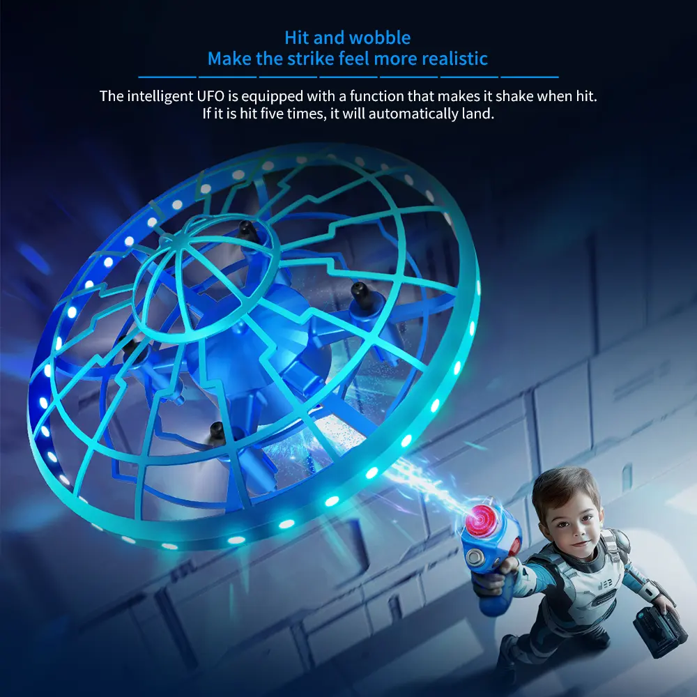 Space Sensing Gun Intelligent Floating UFO Space Sensing Gun The Small Me The Huge Mission Interactive Toy
