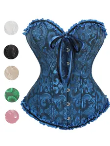 Women's Plus Size Gothic Body Sculpting Corset Vest For Court Wedding Dress Underwear