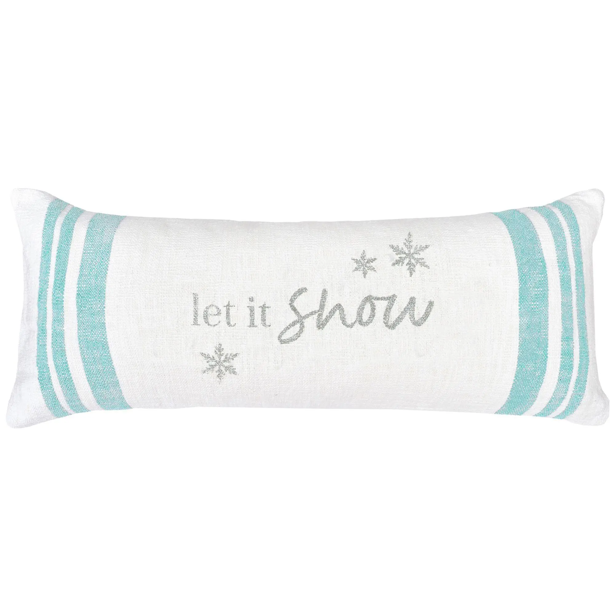 Morgan Let It Snow Woven Christmas Throw Pillowby Valerie