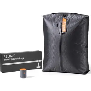Classic Series Vacuum Bags for Travel Luggage with Pump, Compression Bags for Suitcases and Backpack, Vacuum Seal Packing cube for Cloth Packing (1PC + PUMP)