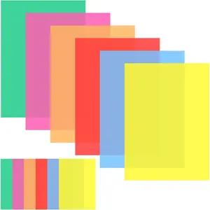 12 count Colored Overlays Dyslexia Reading Strips, Dyslexia Tools for , Dyslexia Reading Strips for Dyslexia Irlens,  and Visual  (A5)