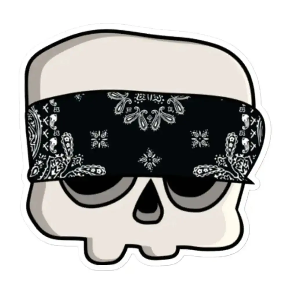 Calaverito Chola V1 Sticker (Gangsta Skull)