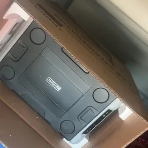 EUHOMY 12V Refrigerator (24/37/53Quart /23L/35L/50L) supports 12V/24V DC & 110-240V AC. Portable with -4°F~68°F range, it features wheels, 2 baskets, and large cooling zone. Ideal for RVs, travel, Truck, Boat