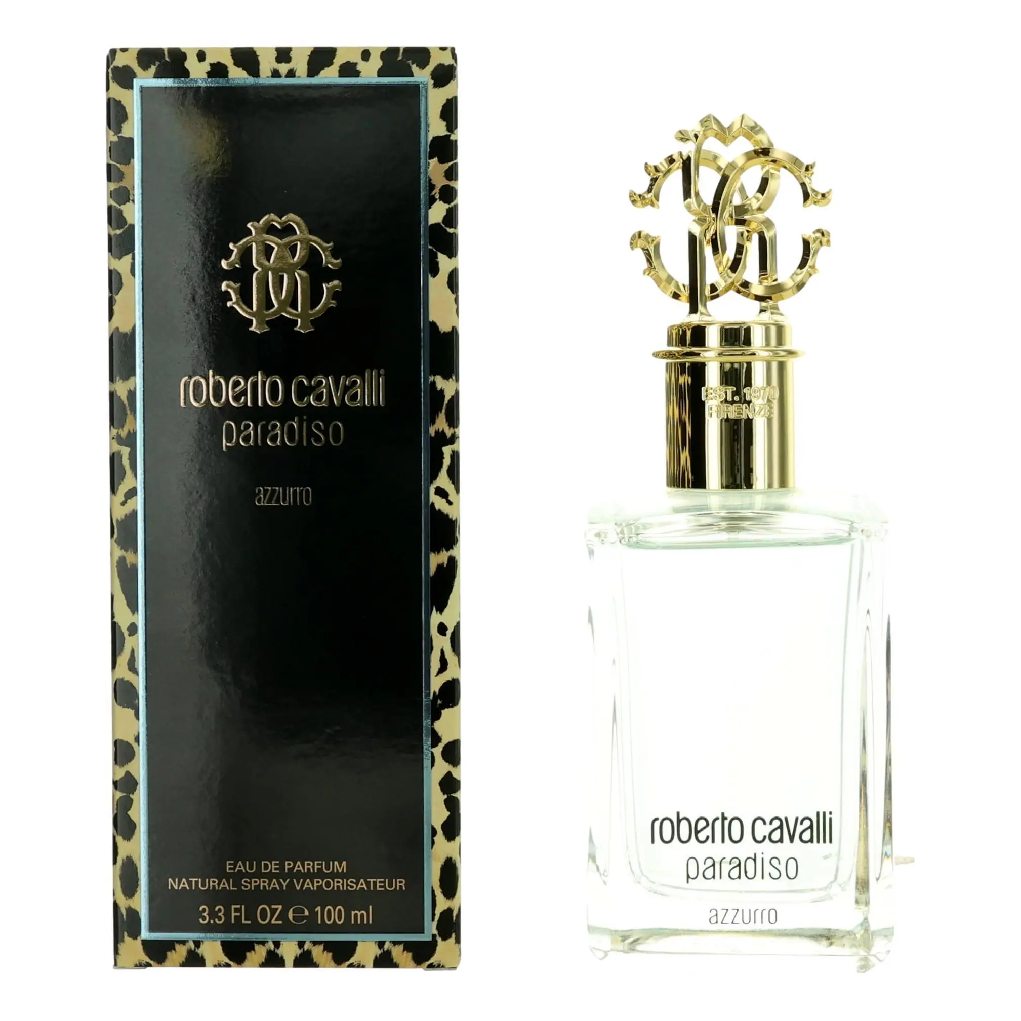 Roberto Cavalli Paradiso Azzurro Perfume for Women, 3.3 oz Eau de Parfum (EDP) Fragrance Spray