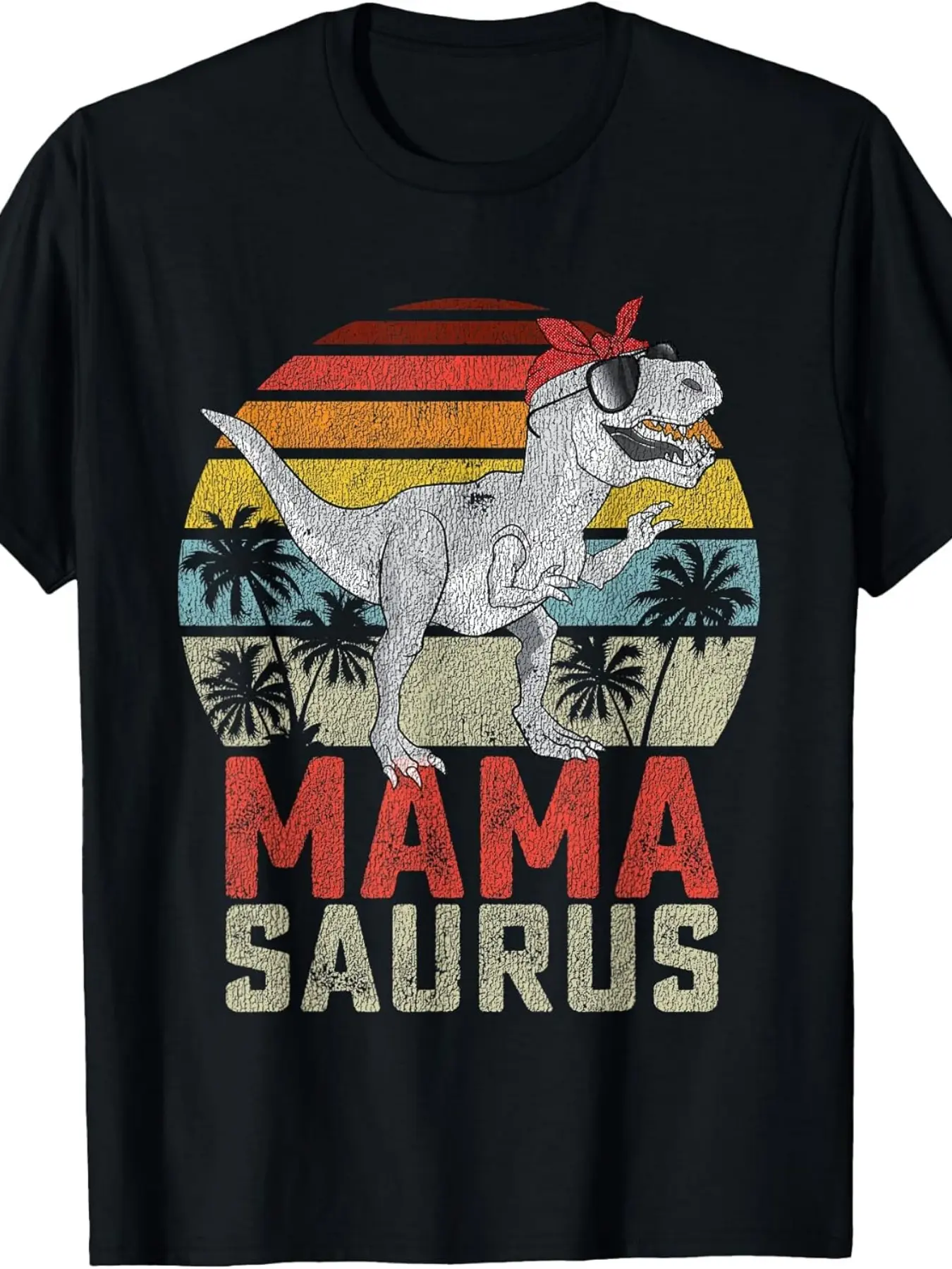 Mamasaurus T Rex Dinosaur Mama Saurus Family Match unisex soft cotton short sleeve t shirt, vintage graphic casual tee for men women teens, perfect birthday holiday gift for camping travel gym daily street  wear