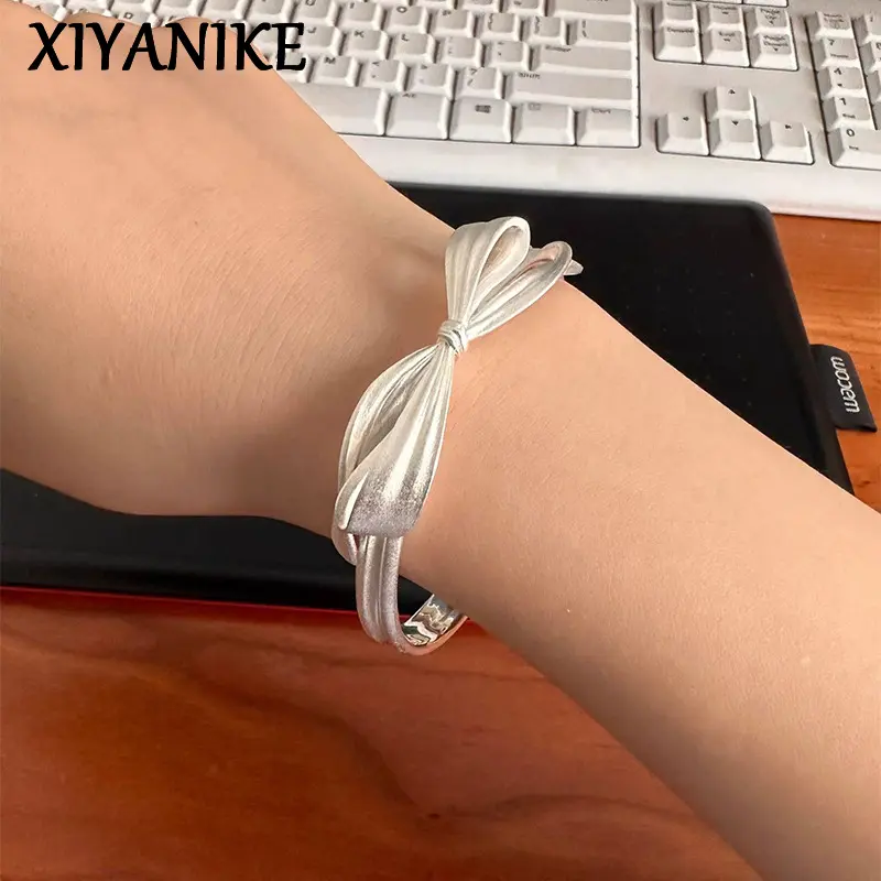 Minimalist Big Bowknot Adjustable Bracelet For Women Fashion New Trendy Jewelry Gift Party Daily pulseras mujer
