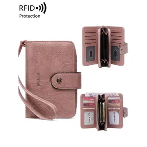 Lucky Star Women's Fashionable Letter Decorated Zipper Short Wallet, Casual Versatile PU Card Holder, Multi-functional Daily Wallet for Women