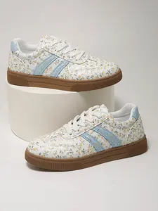Women's Summer Soft Sole Sports Casual Shoes, Colorblock Fashion Versatile Anti-Slip Small Floral Sneakers, Low Top Single Shoe, Soft Soled Sneakers, Casual Wear Sneaker