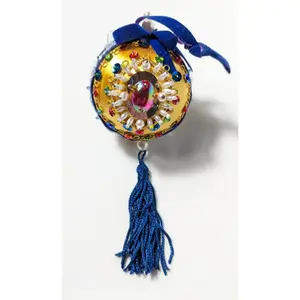 Vintage Beaded Pushpin Christmas Ornament