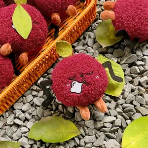 Plum Doll Fruit Symbolism, Plum Exhalation Plush Toy, Fruit Store Figurine, Display Gift, Adorable Collectible Decoration