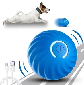 Interactive Dog Ball Toys - Smart Electric Dog - Automatic rolling ball，Very suitable for small, medium-sized and large dogs，Intelligent jumping - Balls that can move, bounce and rotate automatically. Vibration function - Keeps them busy all the time-GTTQ