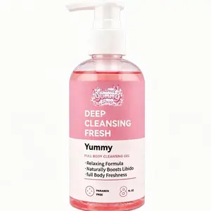 Paraben-Free Aloe Vera Apricot Lemon Cosmetic Body Wash - 8 FL OZ Deep Cleansing Daily Moisturizing Cleanser for All Skin Types
