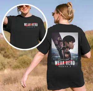 Weak Hero Class 2 Poster Essential Back Print Two-Sided T-Shirt – Vintage Korean Drama Tee Aesthetic Style
