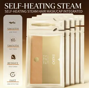 3-Pack Silky Steam Hair Mask Portable Pouch, Brightening Hair Conditioner, Deep Conditioning Repair for Damaged Hair, Anti-Frizz Hydrating Hair Mask for Dry Curly Hair, Post-Dye Care, Cuticle Sealing Deep Nourishing Hair Treatment