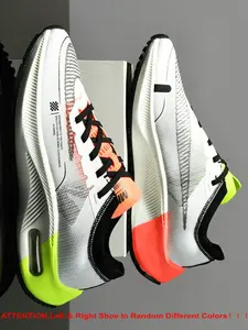 Men's Lightweight Air Cushion Running Shoes - Visible Shock-Absorbing Sole, Breathable Mesh, Non-Slip Outsole, Lining - Perfect for Jogging, Gym, All-Season Wear - Comfortable Athletic Sneakers, Workout Sneakers