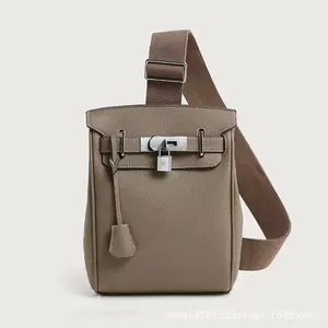 2026 New Model: Unisex Chest Bag, High-Quality Shoulder Bag, Simple Design, Versatile, Persimmon Leather Wallet For Women