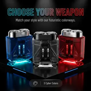 Men's Transparent Portable Digital Razor