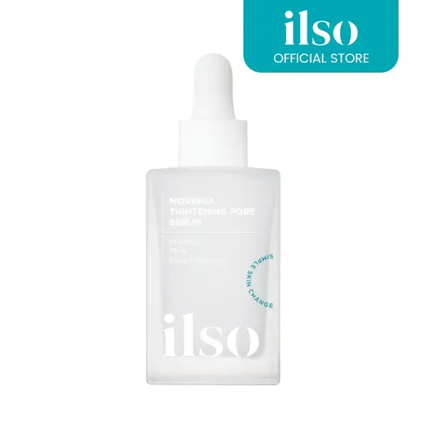 ILSO Moringa Tightening Pore Serum for Daily Pore Care - Lightweight Plant-Based Formula for Gentle Skin Care, 1.01 fl oz, Korean Skincare