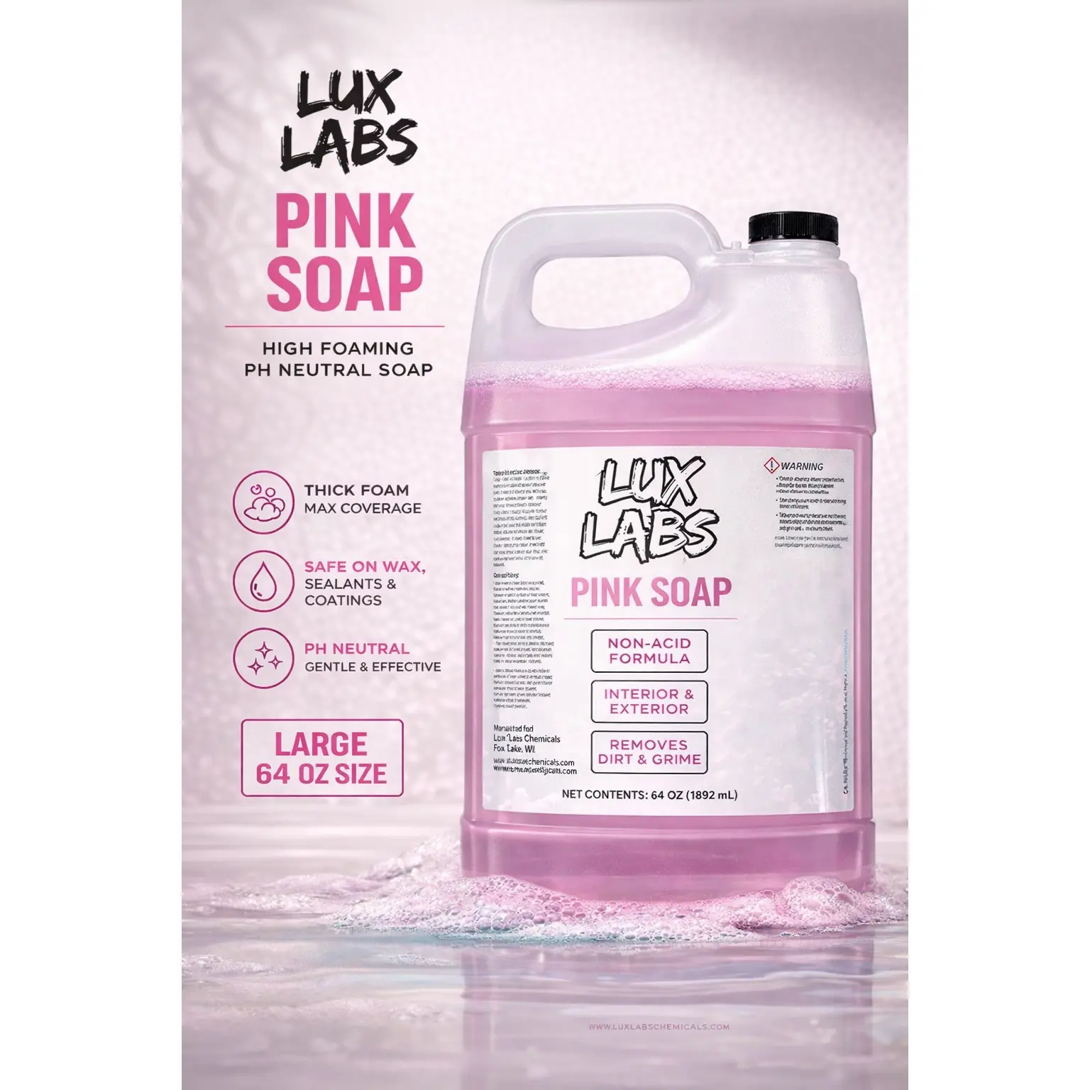 Lux Pink Soap 64oz