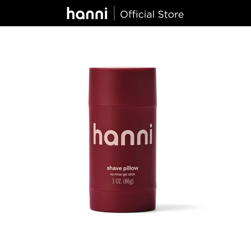 [Hanni Official] Shave Pillow - No-Rinse Gel Stick for Dry Shaving & Moisturizing - 3 oz - Travel-Friendly Formula for Comfortable Shaving