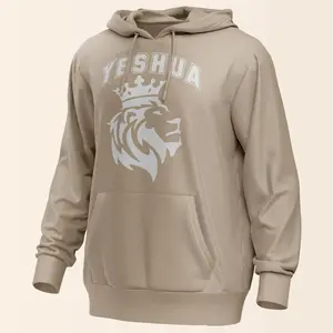Yeshua King Lion Puff Vinyl Hoodies - Majestic Faith Apparel