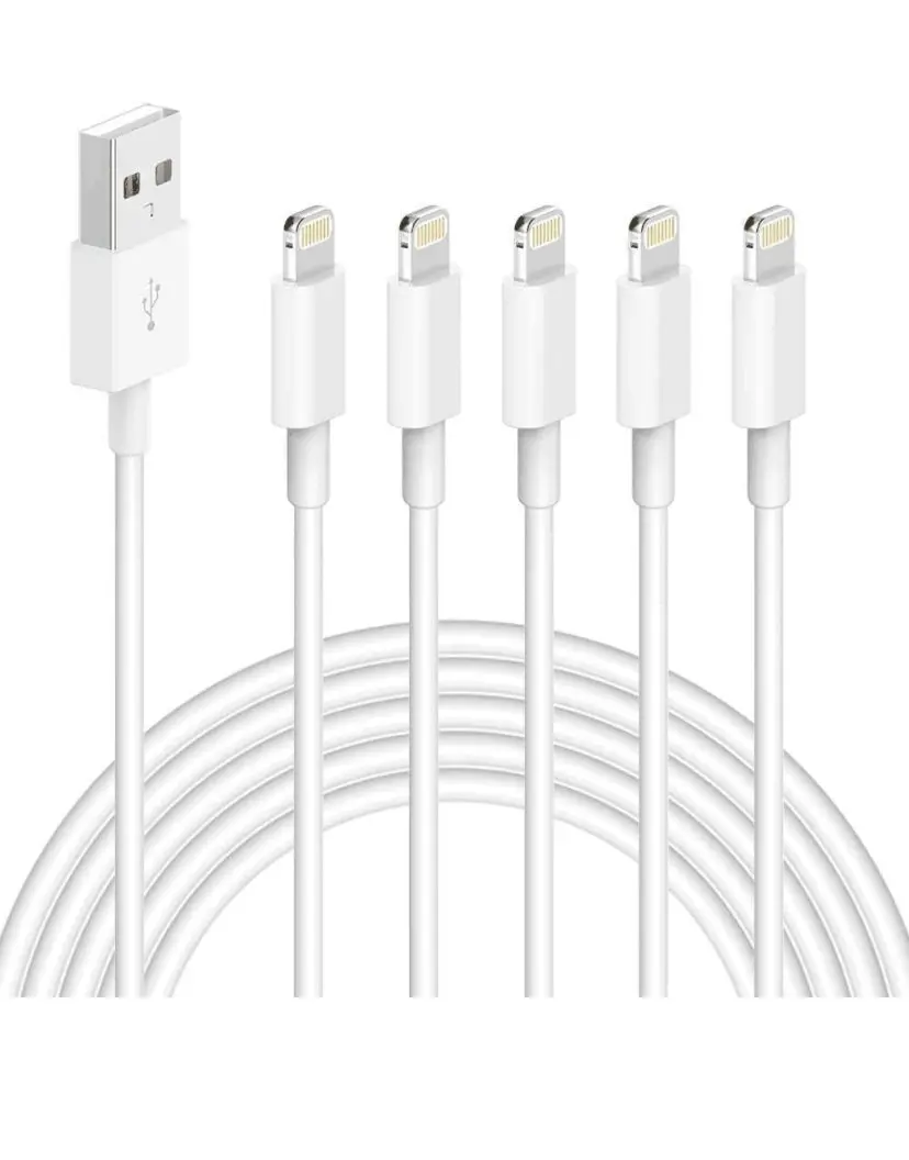 USB To Lightning Cable 5 packs (3ft 3ft 6ft 6ft 10ft)