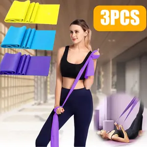 Long resistance band suitable for both men and women ideal for outdoor fitness training Pilates and home gyms