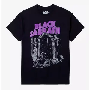 Black Sabbath Night Arch T-Shirt Breathable Hoodie Menswear Oversize