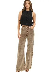 RISEN High Rise Wide Leg Corduroy Jeans - RESTOCKED (LAST ONES LEFT)