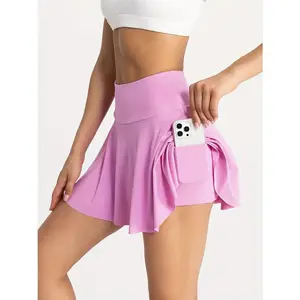 Lilac Court Pleat Tennis Skirt