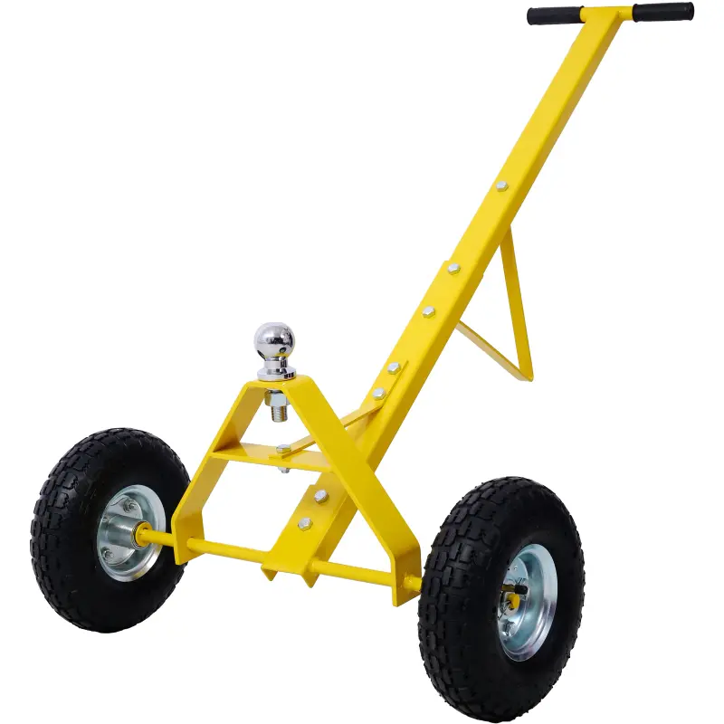 Trailer Dolly with Pneumatic Tires - 600 Lb. Maximum Tongue Weight Capacity Heavy Duty Wagon Collapsible Folding Wagon Moving Cart