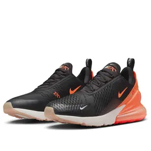Nike Air Max 270 Black Phantom Total Orange Men's AH8050-030 New