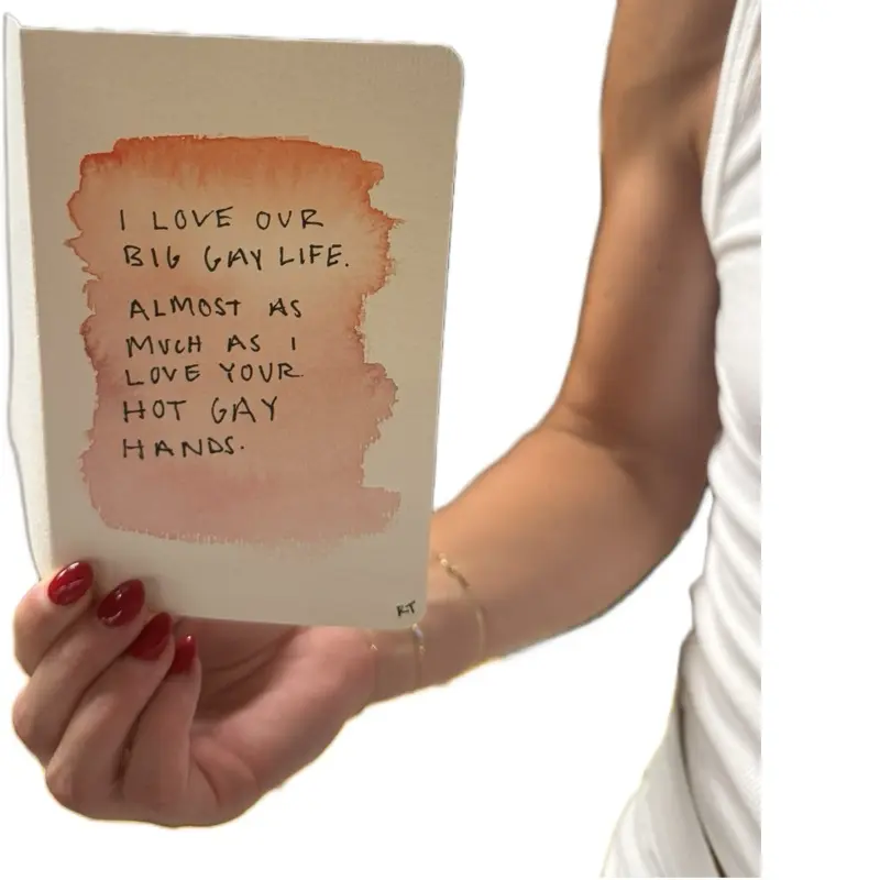 Hot Gay Hands Card