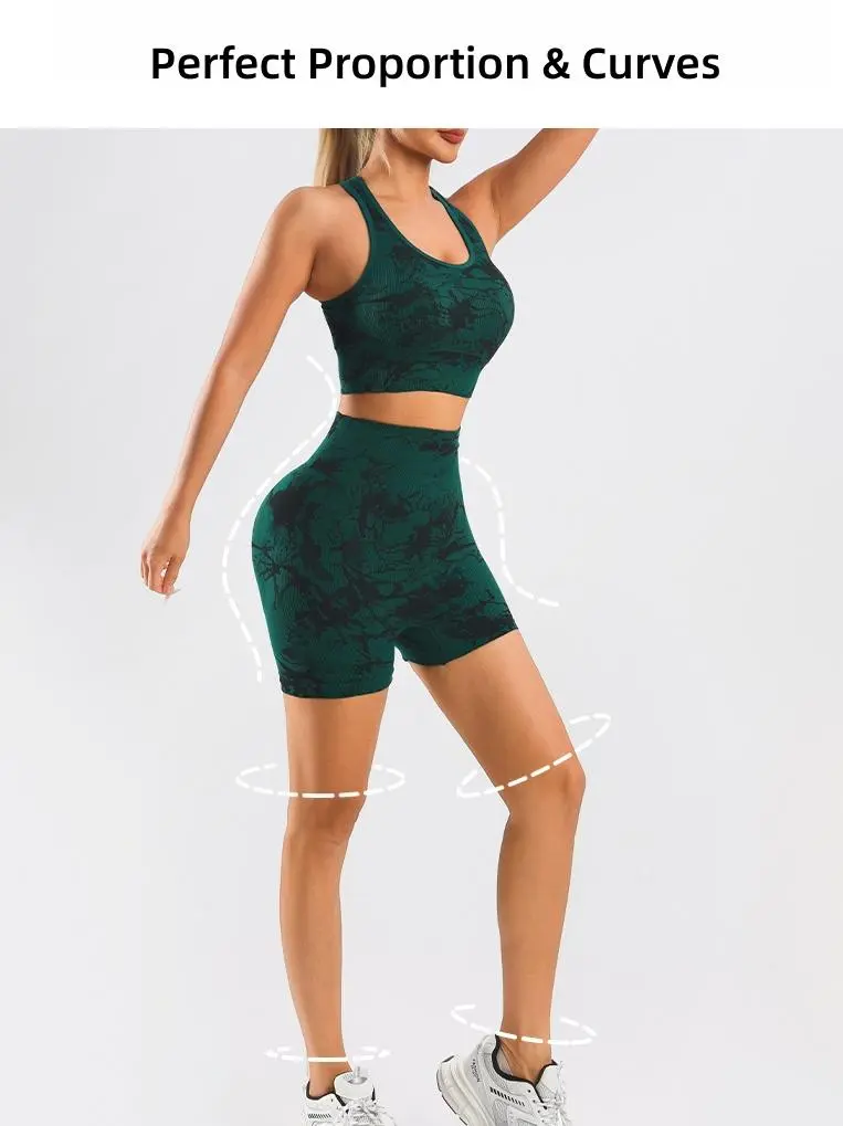 Product Introduction of VVL Women's Holiday Haul Fitness Set 2-Piece Seamless Racerback Vest & High-Waisted Yoga Pants Comfortable Removable Pads Sportswear for Yoga Running & Casual Wear 13