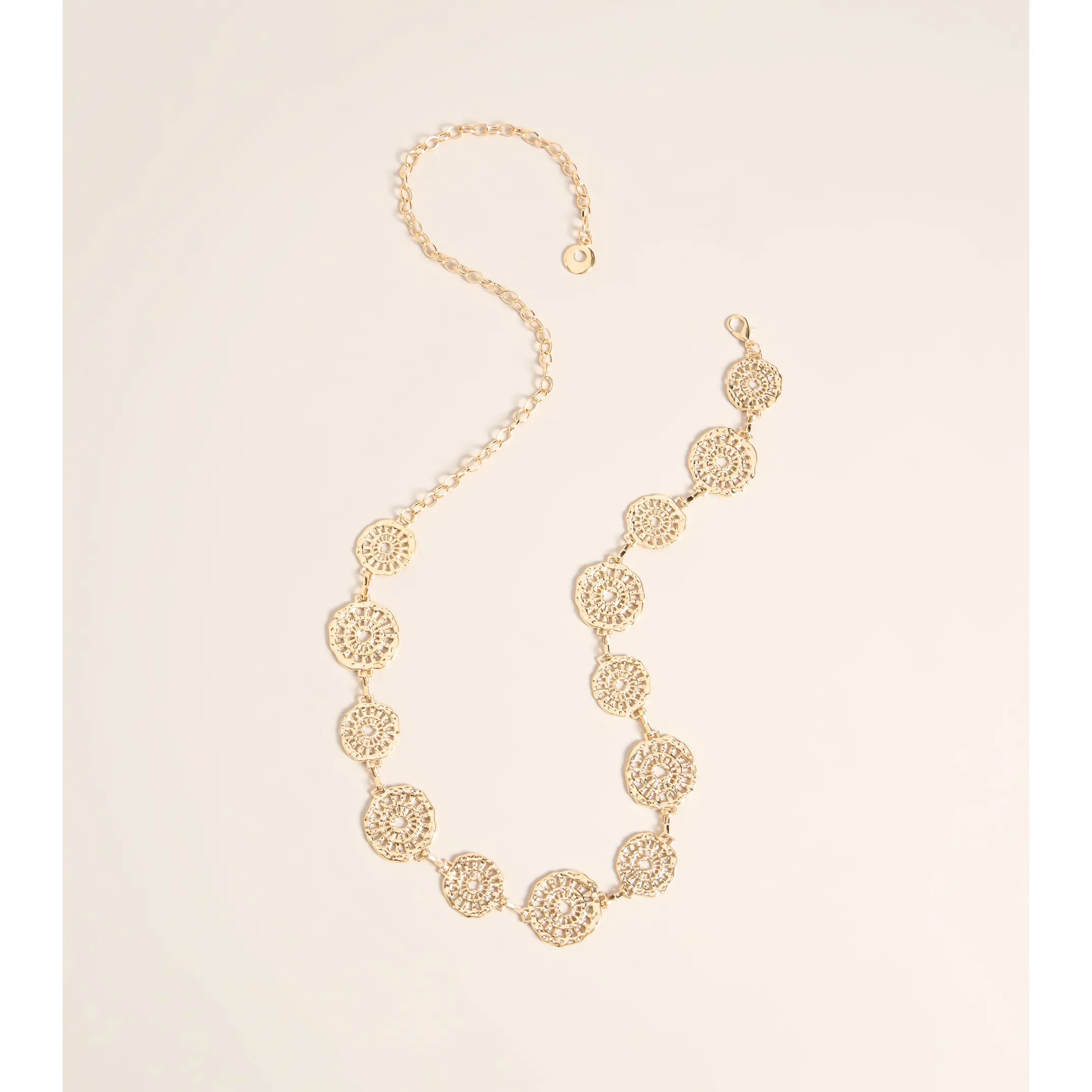 Linked in Shine Disc Chain Belt
