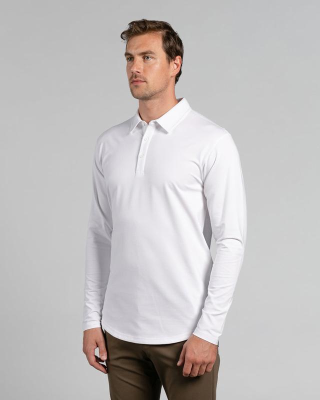 Drop-Cut Long Sleeve: LUX Polo