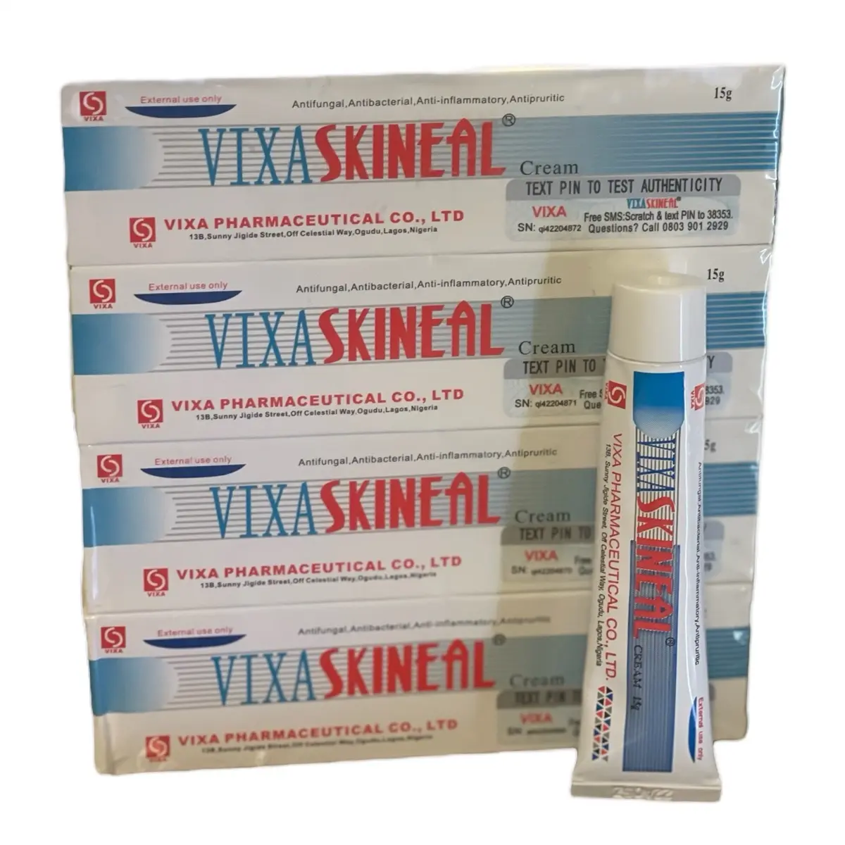 Vixal Skineal Cream - Antifungal, Antibacterial, Anti-inflammatory, Antipruritic for Skincare Comfort 2packs Healthcare skincare tool