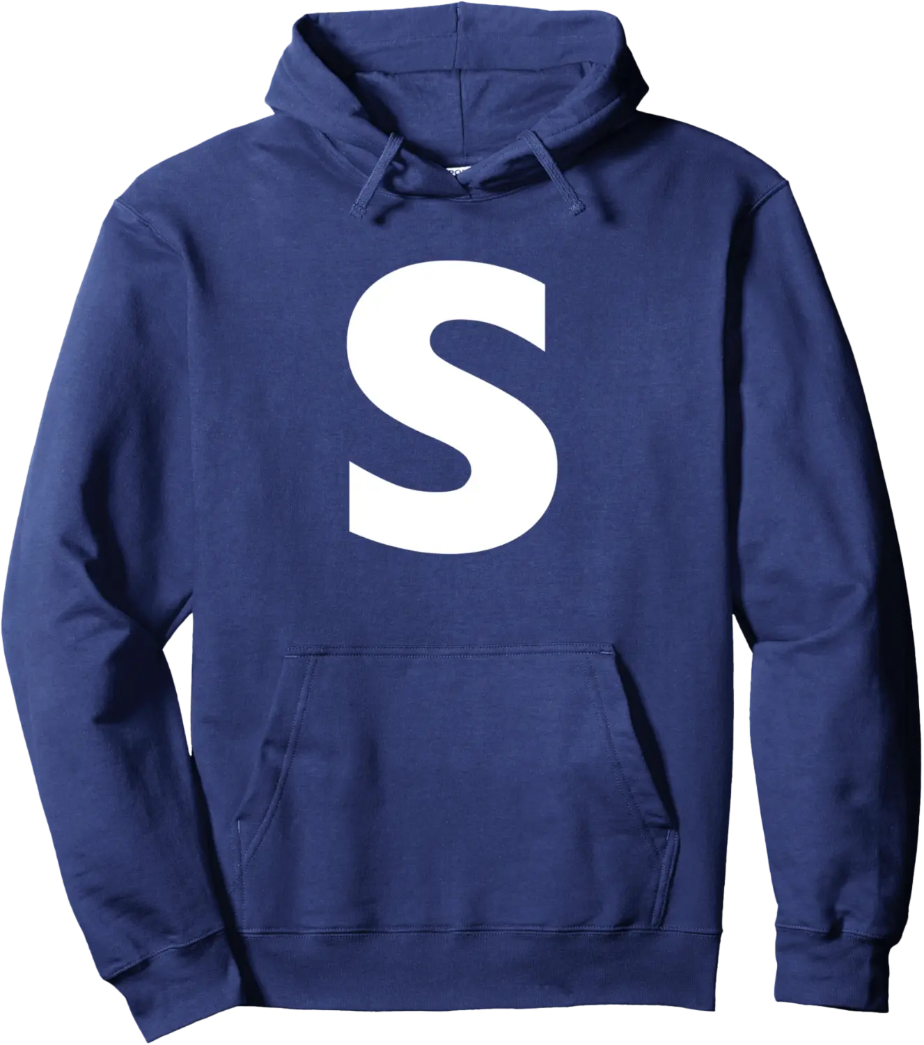 White "S" on Blue for Simon Halloween Costume Pullover Hoodie - Anarosavill Shop 69B0DK9QCP13