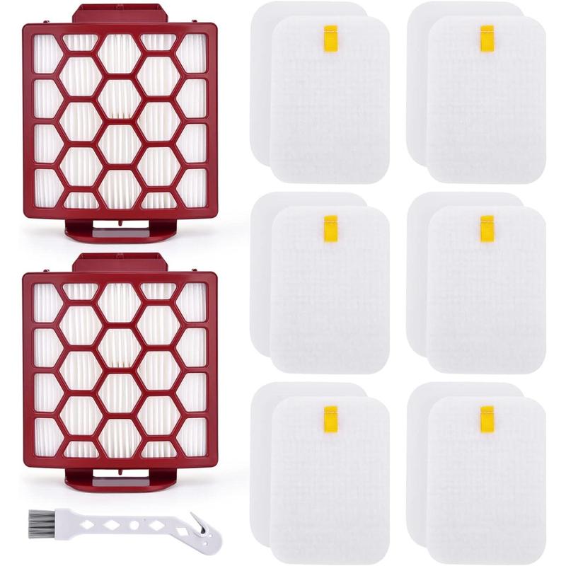 Filter Replacement for Shark Navigator Pet Pro Plus NV150 NV151 NV251 ZU51 ZU62NP Rotator ZU102 NV255 Zero-M ZU60 ZU62 Upright Vacuum, Part # 1238FT60 & 1239FT60, 2 HEPA + 6  &Felt Filters