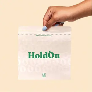 Compostable Zipseal Sandwich Bags - 100 bags per box