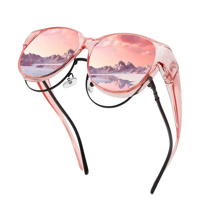 Fit Over Glasses Sunglasses for Women Men, Oversized Cat Eye  display picture 3