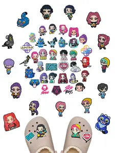 Korean Pop Music Demon Hunter PVC Shoe Decor Series, Huntrx Saja Boy Accessories, Unique Fashion Gift for Fans