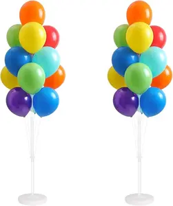 Balloon Column Kit with Stand Base Pole, Balloon Tower Backdrop for Wedding Baby Shower Birthday Bachelorette Party
