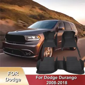 LHD New Arrival 3 pcs/set Car Floor Mats For Dodge Durango 2008-2018 Classic Auto Car Interior Accessories Cover Car Mats Cars