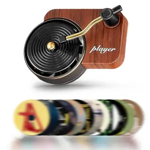 12pcs Record Player Car AirFreshener -Cool Car DecorationPop Singer Car Decoration