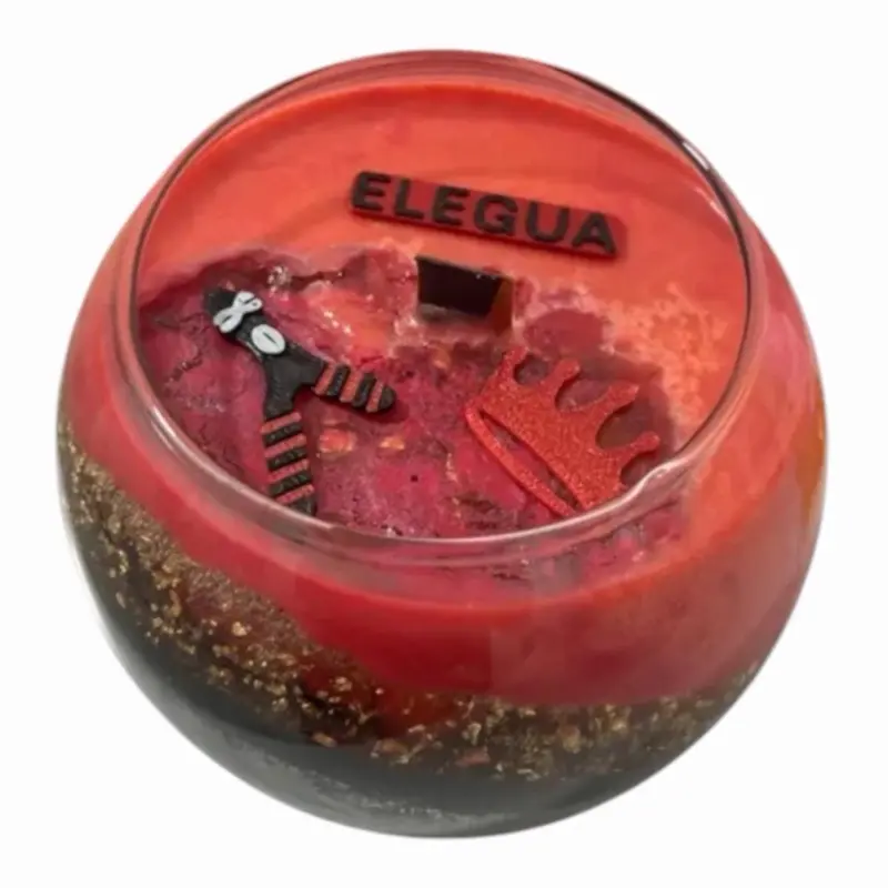 Scented Elegua Eshu Candle - For Santería, Ifa Orishas Rituals