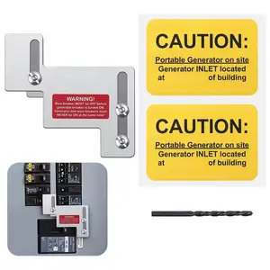 BR-200 Generator Interlock Kit 1-1/4 to 1-1/2in Spacing for Cutler Hammer 150A 200A Panels Main Circuit Breaker Safety Lockout Transfer Switch