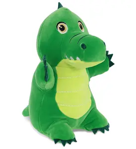DOLLIBU Super-Soft Polyester Standing Pose Alligator Stuffed Animal, Unisex Plush Toy for Ages 0-12