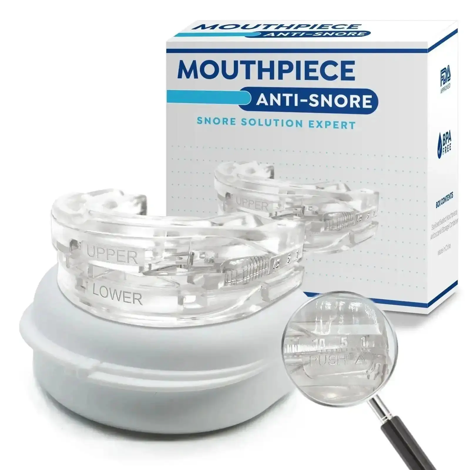 Adjustable Anti-Snoring Mouthguard Molding  Mouthpiece Sleeping Devices Bruxism Snoring Stopper Improve Sleep Mouthpiece