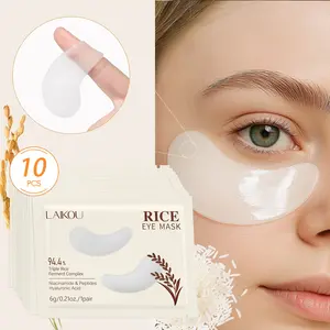 Laikou Rice Eye Mask,Moisturizing Eye Masks, Deep Hydrating & Firming Eye Care Mask, Eye Care Product for Dark Circles